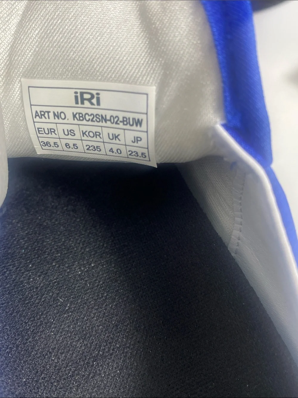 Iri vibrant cobalt